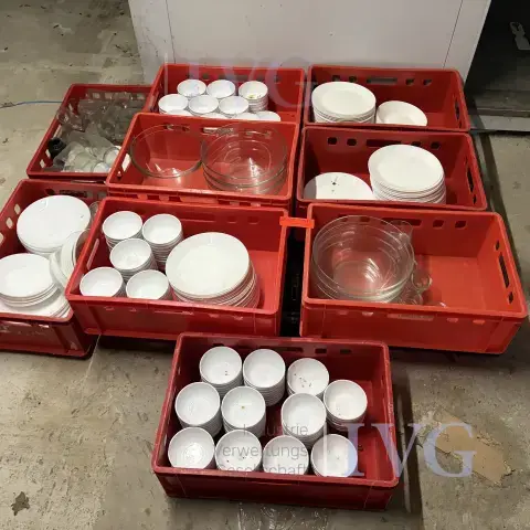 Lot of cutlery and dishes