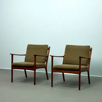OLE WANSCHER. for Poul Jeppesen, lounge chair, model 'PJ112', teak, 1960s, Denmark (2).
