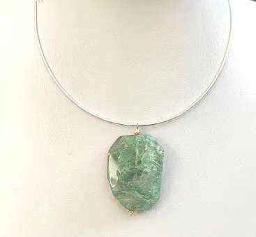Collier en quartz argent 925