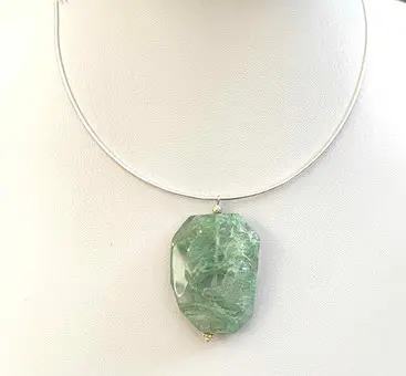 Kwarts collier in zilver 925
