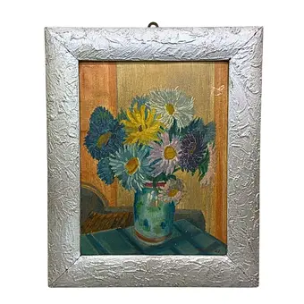 Hänle. Schilderij van een bloemstilleven.