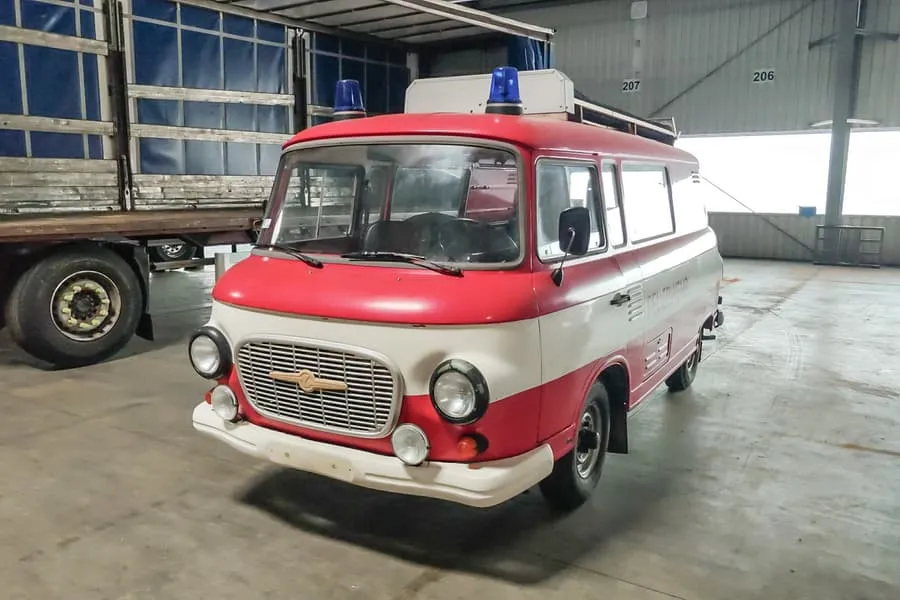 Fire engine BARKAS B1000, not roadworthy
