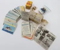 Lot verzamelkaarten en sigarettenplaatjes, eerste helft 20e eeuw