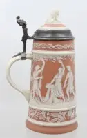 Chope à bière, Été de la série « Les Quatre Saisons » de Villeroy & Boch Mettlach, n° 3936/10000, env. H 26 cm