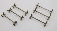 6 messenbanken, ouder, waarschijnlijk WMF, ca. L 7,5 cm