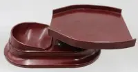 Ancien plateau compteur basculant Helit en bakélite, années 50/60, H 7,5 cm L 25 cm
