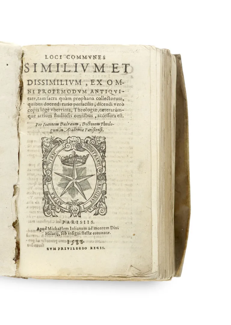 Jean Dadré – Loci communes similium et dissimilium, ex omni propremodum antiquitate, tam sacra quàm prophana collectorum, ... Per Ioannem…