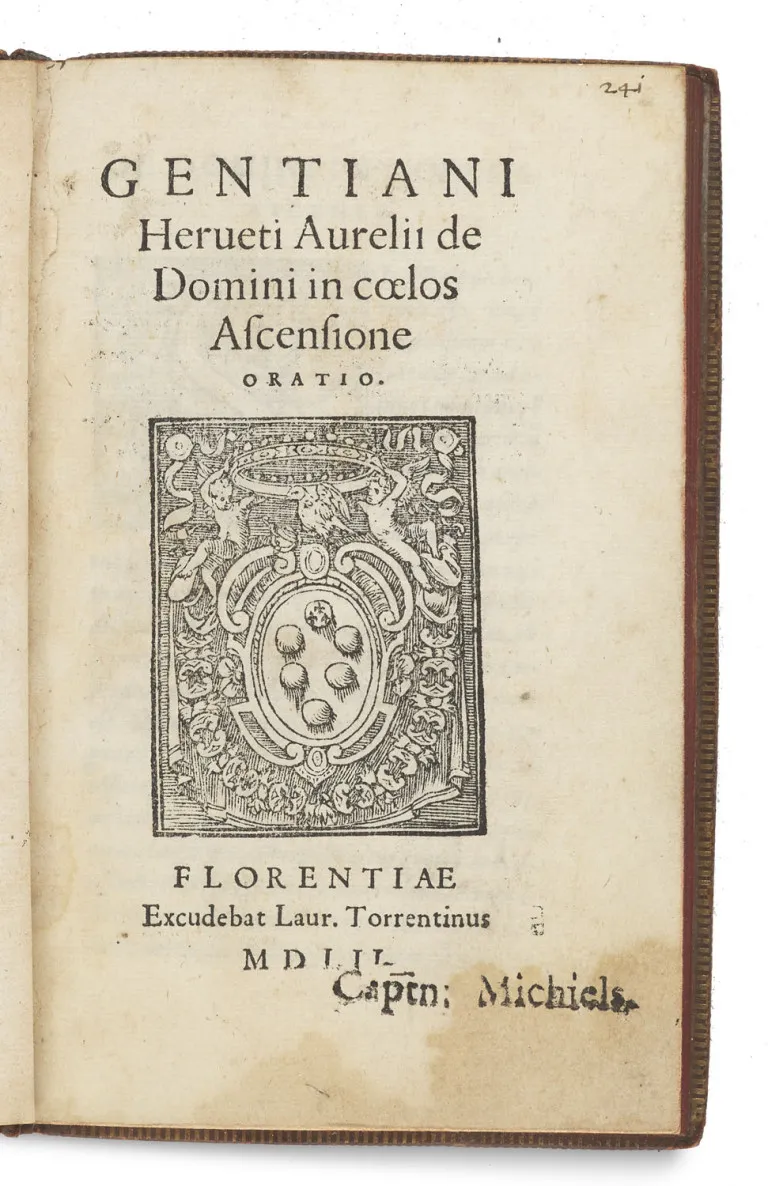 Gentian Hervet – Gentiani Herveti Aurelii De Domini in coelos Ascensione oratio