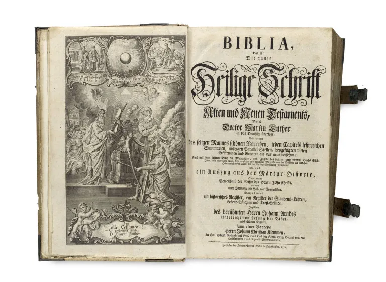 Biblia, Das ist: Die ganze Heilige Schrift Alten und Neuen Testaments, Durch Doctor Martin Luther in das Deutsche übersetzt ... Mit 2...