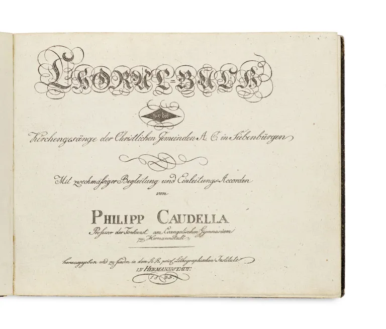 Philipp Caudella – Koorboek voor de kerkgezangen van de christelijke gemeenten A. C. in Transsylvanië