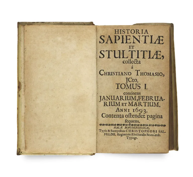 Christian Thomasius – Historia sapientiae et stultitiae