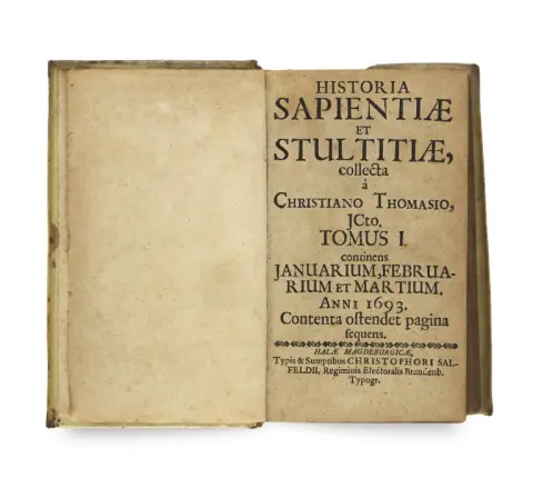 Christian Thomasius – Historia sapientiae et stultitiae