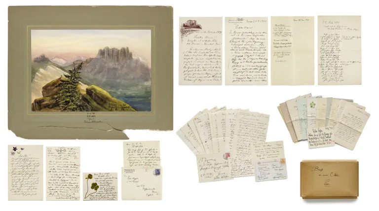 Ernst Haeckel – Sammlung von 76 eigenhändigen Briefen, Billets und Postkarten an Tochter Elisabeth, Schwiegersohn Hans Meyer, Enkelin Else…