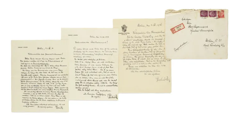 Franz Lehár – Collection de 3 lettres autographes signées du compositeur autrichien (1870-1940)