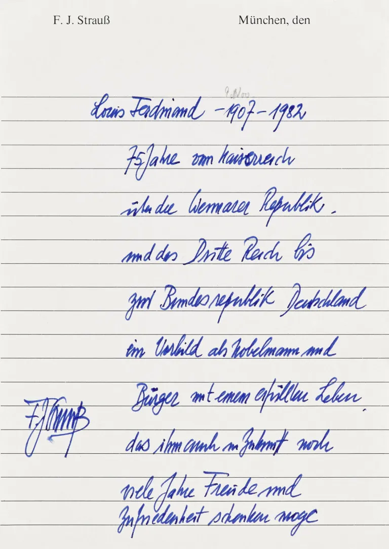 Collection de 8 autographes de politiciens allemands