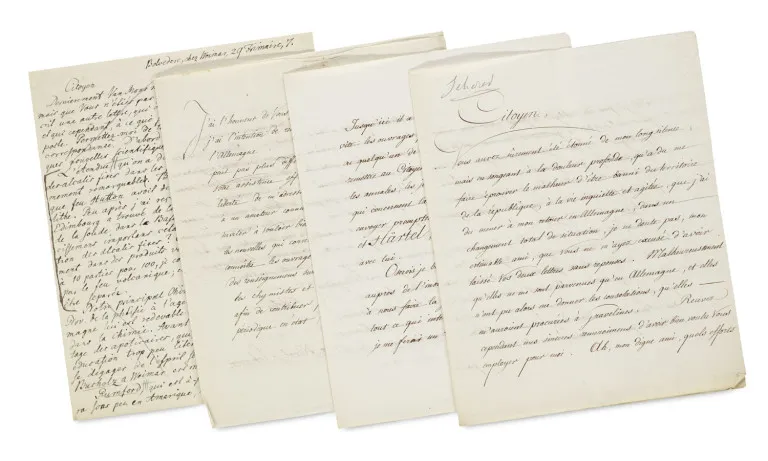 Alexander Nicolaus Scherer – Sammlung von drei eigenhändigen Briefen mit Unterschrift des deutsch-russischen Chemikers (1772-1824) an den…