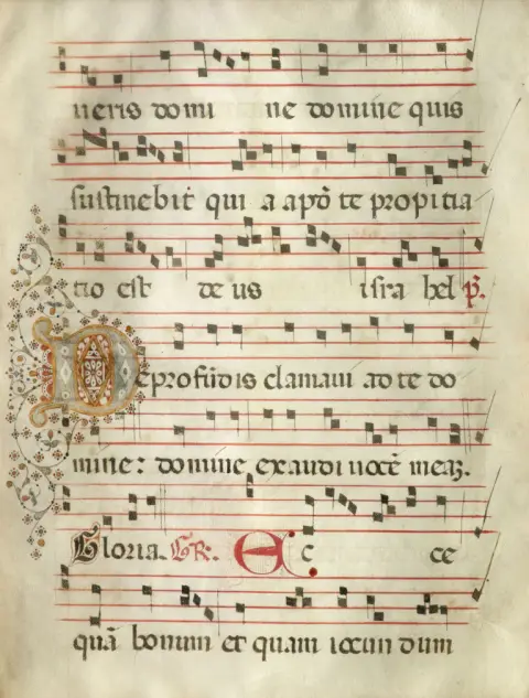 Fragment d'un graduel ou d'un antiphonaires