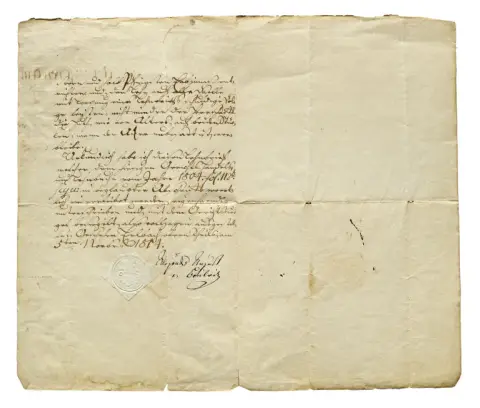 Lettre de fief avec signature autographe d'Alexander August von Beulwitz (1751-1822) pour Johann Georg Stoehr jun., vassal à…