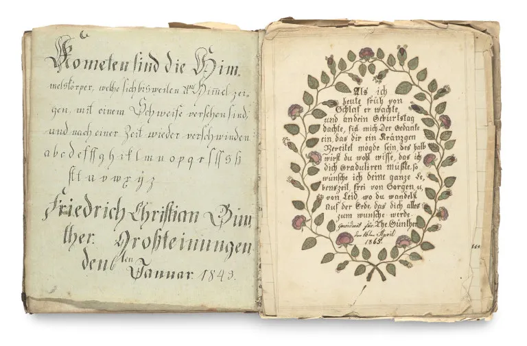 Schrijfboek voor Friedrich Günther