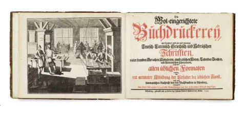 Johann Heinrich Gottfried Ernesti – Die Wol-eingerichtete Buchdruckerey, met honderd een en twintig Duits-Latijns-Grieks-…