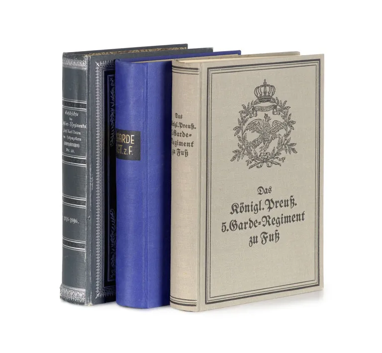 Sammlung von 3 Regimentsgeschichten