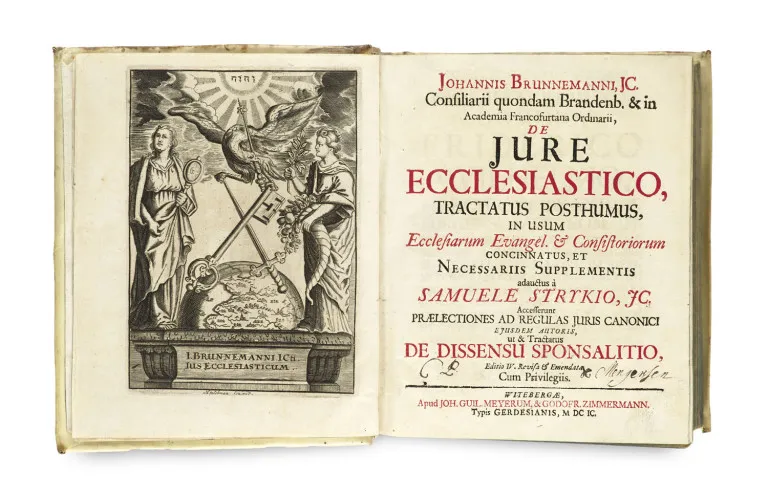 Johann Brunnemann – De jure ecclesiastico tractatus posthumus ... adauctus à Samuele Strykio