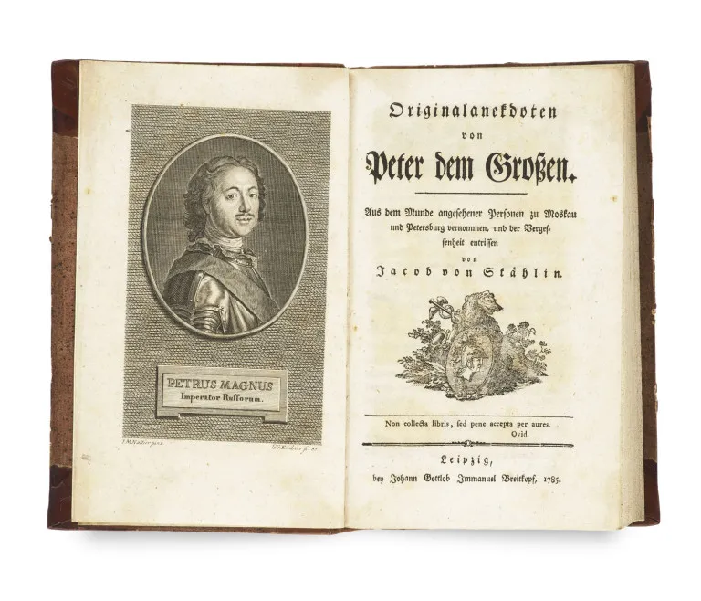 Jacob von Stählin – Originalanekdoten von Peter dem Großen