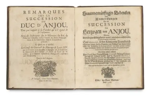 Daniel Defoe – Remarques sur la Succession du Duc d'Anjou, Tant par rapport à sa Validité qu'à l'égard de ses Conséquences... Traduit de…