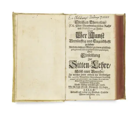 Christian Thomasius – Von der Kunst vernünfftig und tugendhafft zu lieben