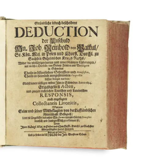 Christian Thomasius – Gründliche iedoch bescheidene deduction der Unschuld Hn. Joh