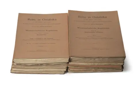 Alfred Voeltzkow – Voyage en Afrique orientale dans les années 1903-1905 avec les moyens de la fondation Hermann et Elise née