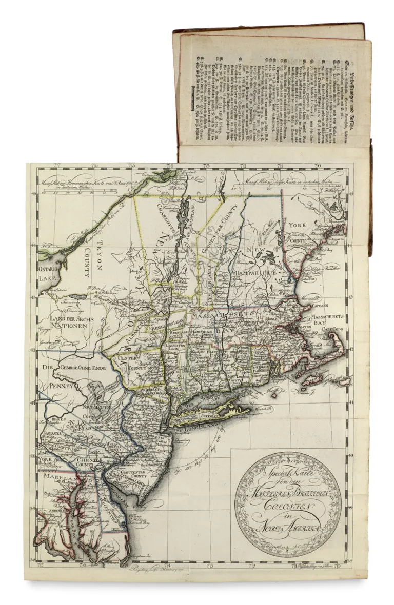 Christian Leiste – Popis Britské Ameriky pro ušetření anglických map