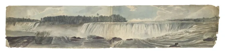(Chutes du Niagara.) Vers 1820