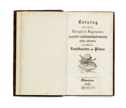 Catalogue des cartes et plans se trouvant au Conservatoire principal royal bavarois de l'armée