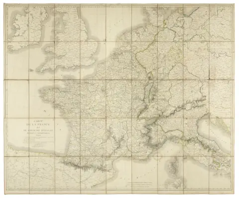 Collection de 5 cartes gravées en Europe