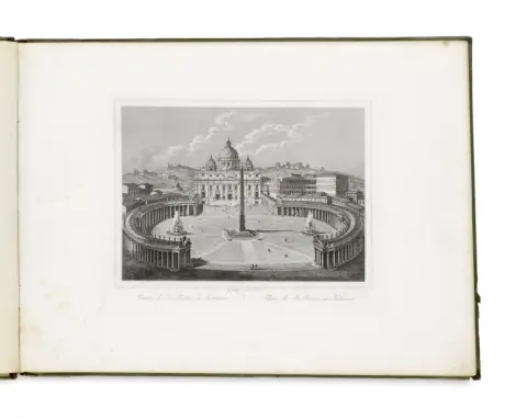 Gaetano Cottafavi – Album de 50 gravures sur cuivre de Rome