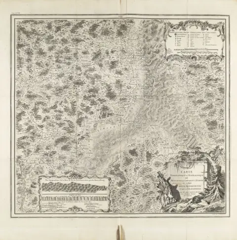 J. Chappe d'Auteroche – Carte topographique et minéralogique des montagnes qui séparent l'Europe de l'Asie