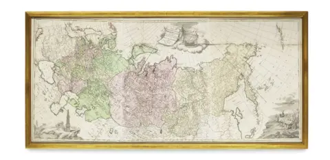 Tobias Conrad Lotter – Tabula Geographica Generalis Imperii Russici