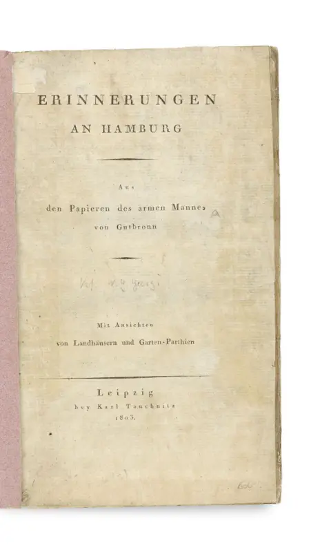 (Wilhelm Gottlieb Georgi) – Souvenirs de Hambourg
