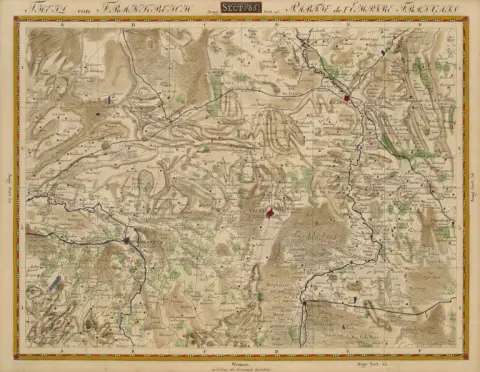 Collection de 6 anciennes cartes et 2 vues représentant l'Allemagne du Nord