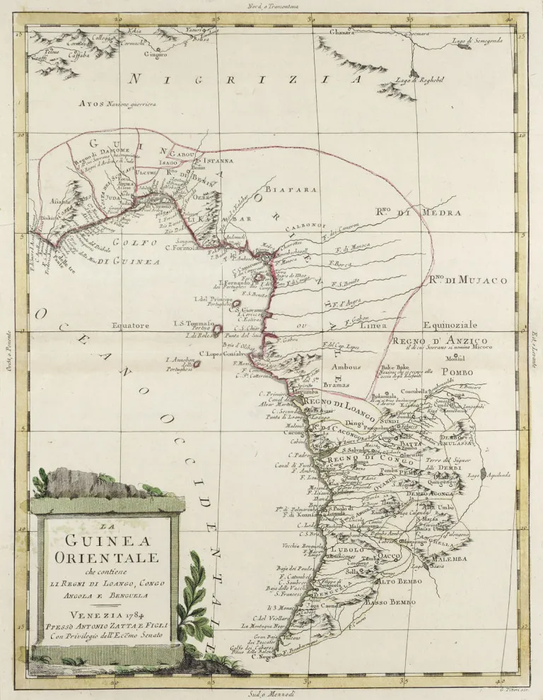 Antonio Zatta – La Guinea Orientale che contiene li Regni di Loango, Congo, Angola e Benguela