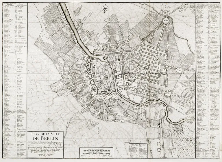 Friedrich Wilhelm Carl von Schmettau – Plan de la Ville de Berlin