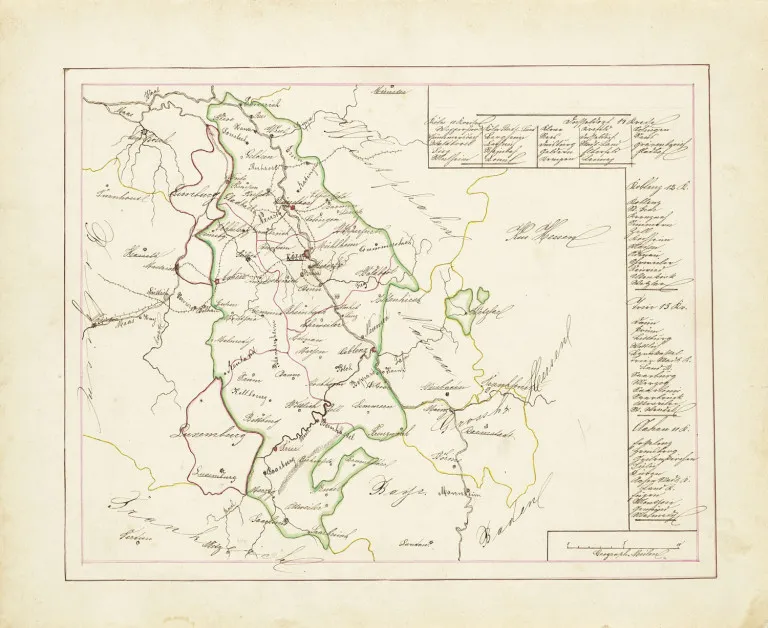 Kolekcja 5 rysowanych i kolorowanych map Europy i Azji oraz mapa świata