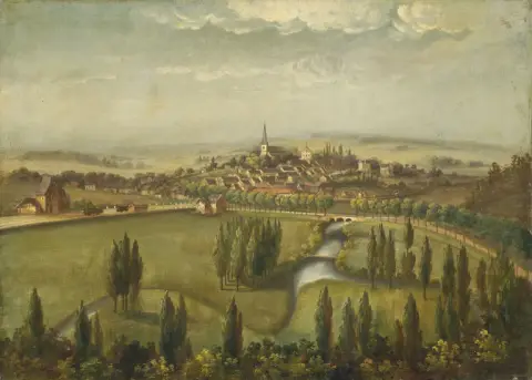 Localité de chemin de fer secondaire du Wurtemberg vers 1900