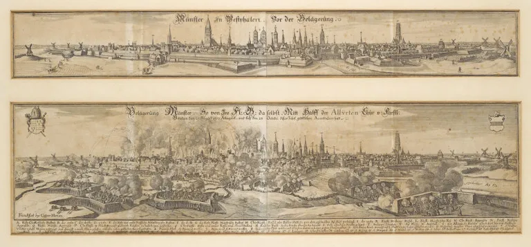 Caspar Merian – Münster en Westphalie avant le siège