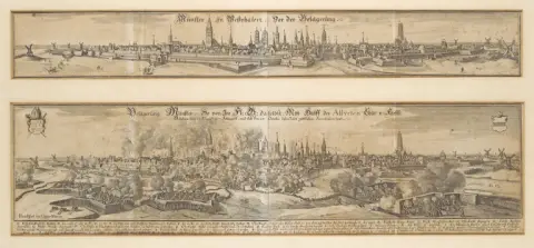Caspar Merian – Münster en Westphalie avant le siège