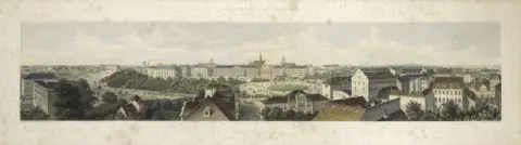 Adolf Eltzner – Panorama de Leipzig pris dans la maison de Niesen