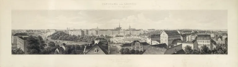 Adolf Eltzner – Panorama de Leipzig pris dans la maison de Niesen