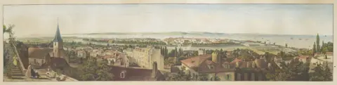 Frédéric Martens – Panorama du Havre-de-Grâce pris de la côte d'Ingouville