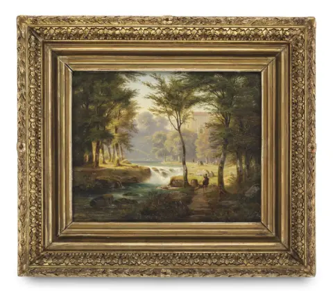 Ludwig Neelmeyer – Ruisseau avec château